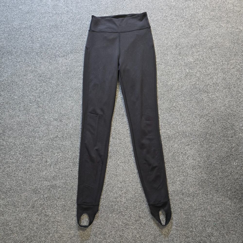 Lululemon Leggings Women Size 6 Black Nulu Stirrup Mesh Panel Dance Yoga Pant